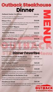 Dinner Menu
